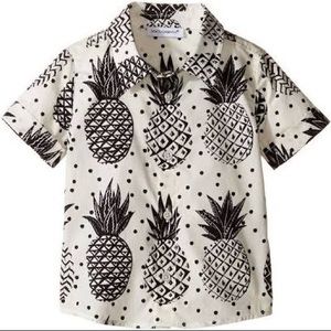 Infant Pineapple Button Up Shirt